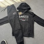 ZAVETTI Maple Leaf Hooded Sweatshirt & Sweatpants Set