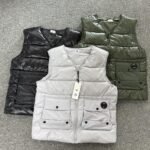 C.P Company Multi‑Pocket Puffer Vest｜Men V‑Neck Sleeveless Gilet